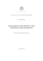 prikaz prve stranice dokumenta ECOLOGICAL FACTORS OF LYNX  REPOPULATION IN CROATIA