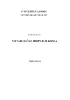 prikaz prve stranice dokumenta Metaboličke miopatije konja
