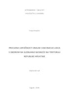 prikaz prve stranice dokumenta Procjena uspješnosti oralne vakcinacije lisica s obzirom na suzbijanje bjesnoće na teritoriju Republike Hrvatske