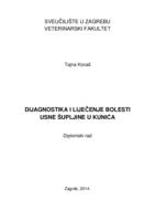 prikaz prve stranice dokumenta Dijagnostika i liječenje bolesti usne šupljine u kunića