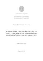 prikaz prve stranice dokumenta Morfološka i proteomska analiza izolata bičaša roda Trypanosoma na području Republike Hrvatske